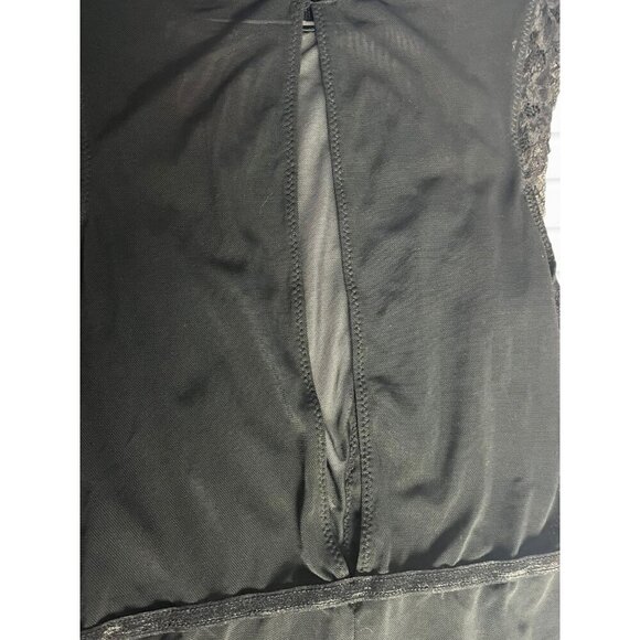 Marilyn Monroe Bodysuit Women's Size Medium Black Lace Mesh Lingerie Sleep - Picture 7 of 8